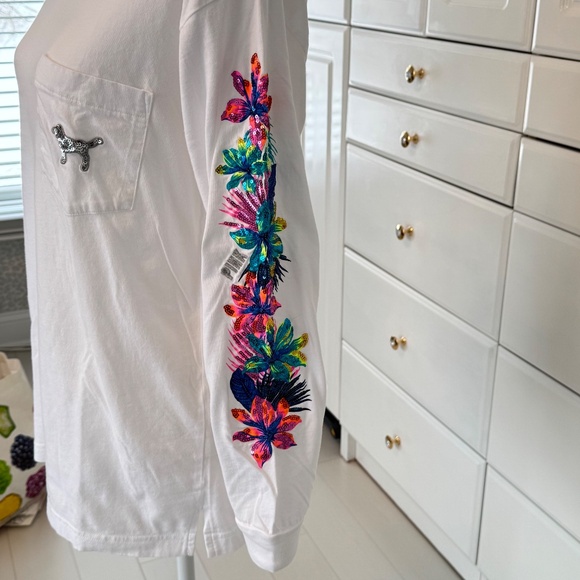 Victoria's Secret PINK Tropical Hibiscus Tee - Picture 5 of 9